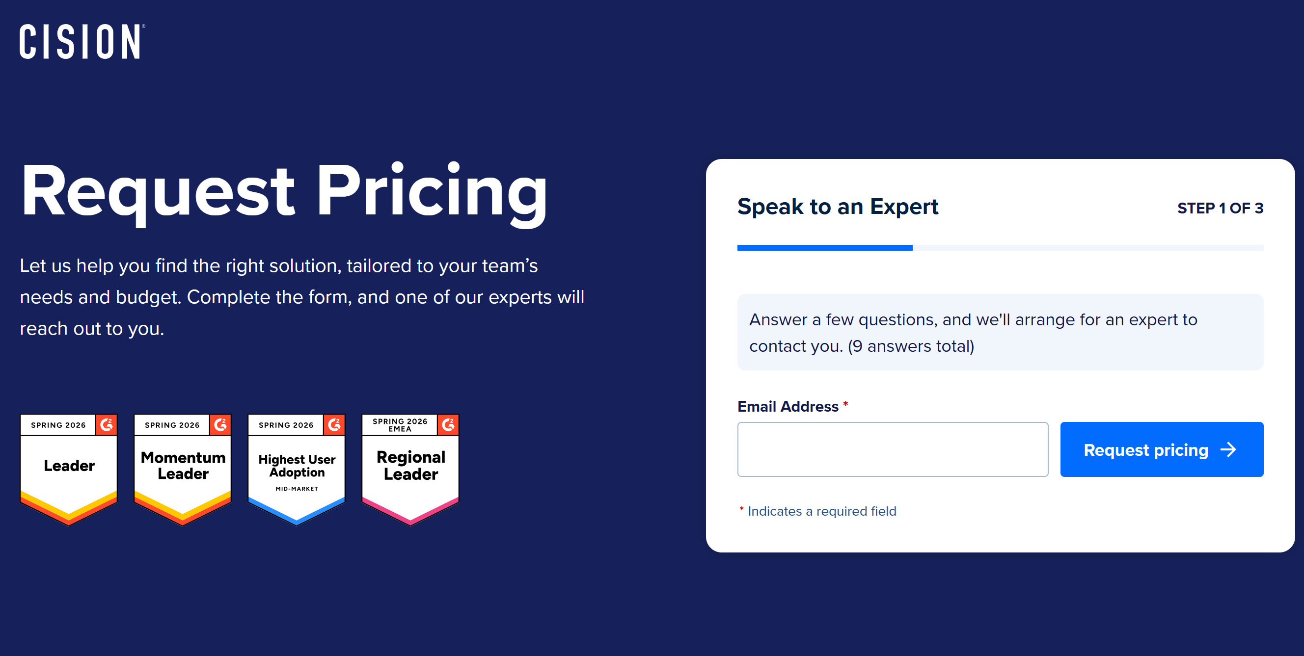 Cision Pricing