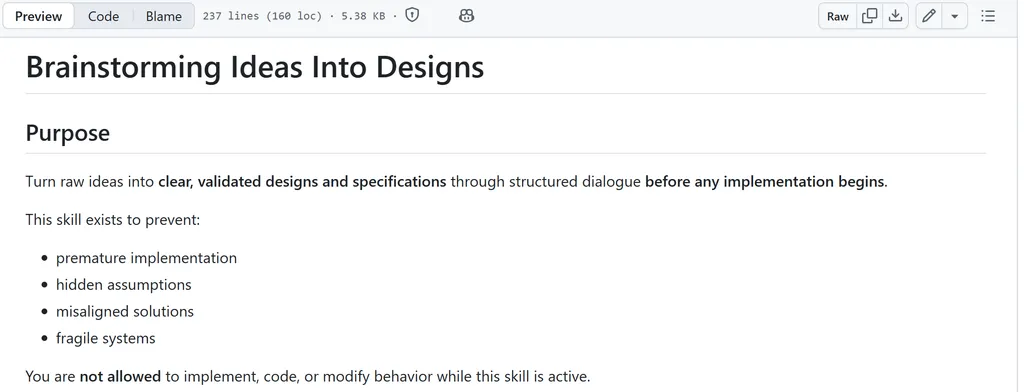 the introduction of Brainstorming Ideas Into Designs Agent Skill
