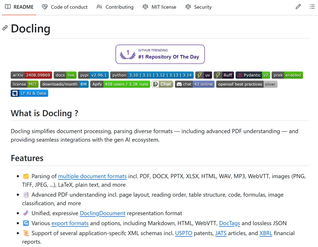 Docling-readme