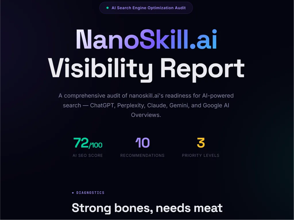 a simple demonstration of the third step in using SEO Content AI Optimizer agent skill