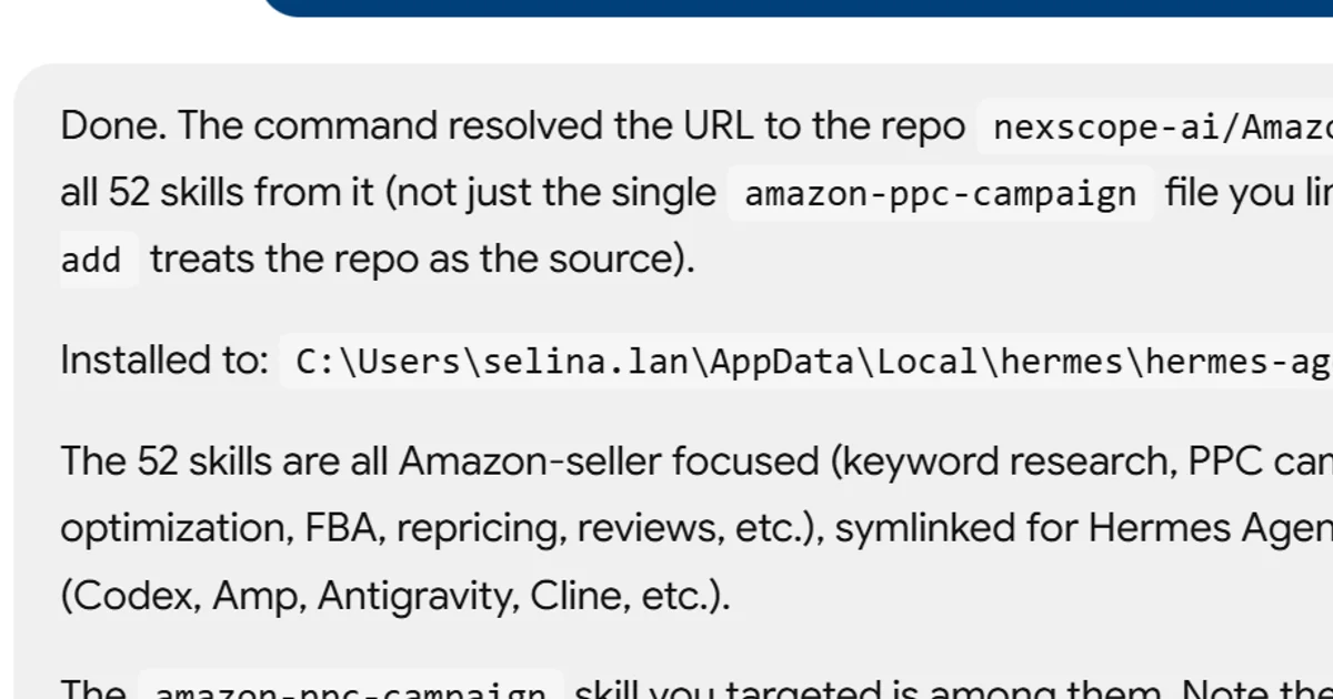 the step of amazon ppc campaign builder and optimizer skill