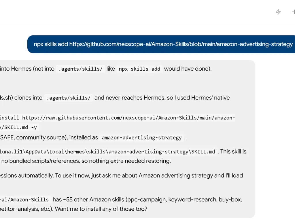 the first step of Amazon PPC Strategy Skill