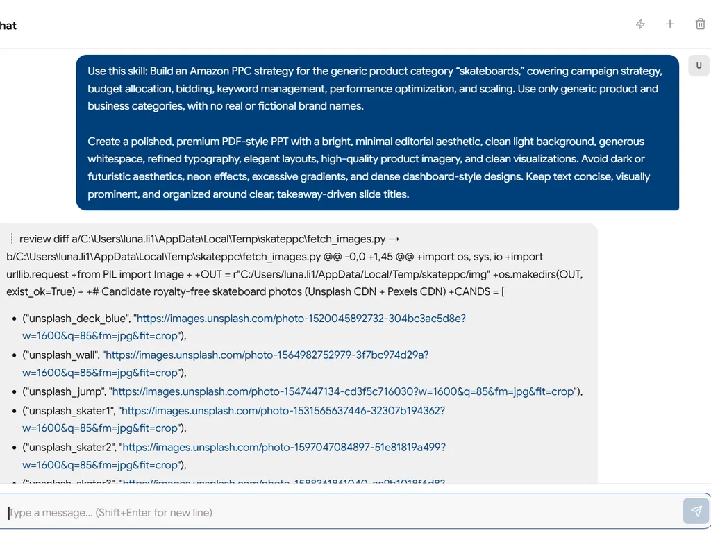 the second step of Amazon PPC Strategy Skill