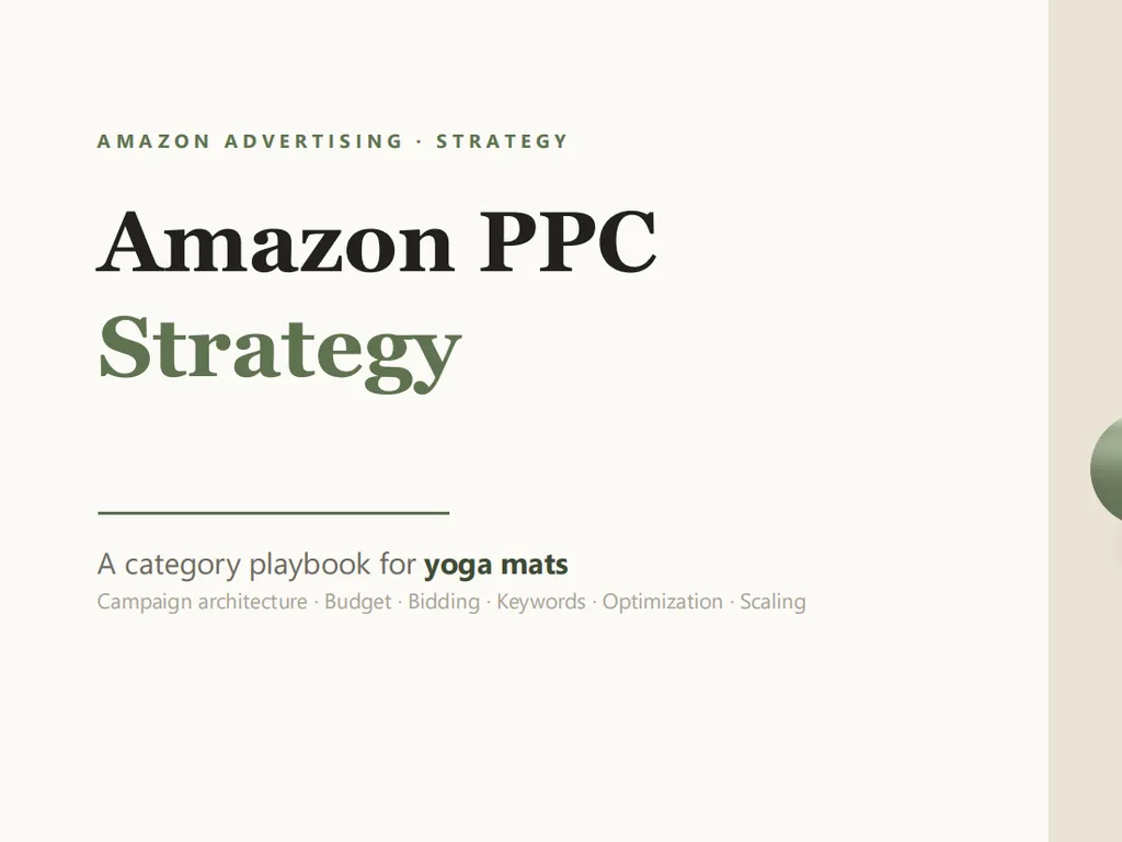 the third step of Amazon PPC Strategy Skill