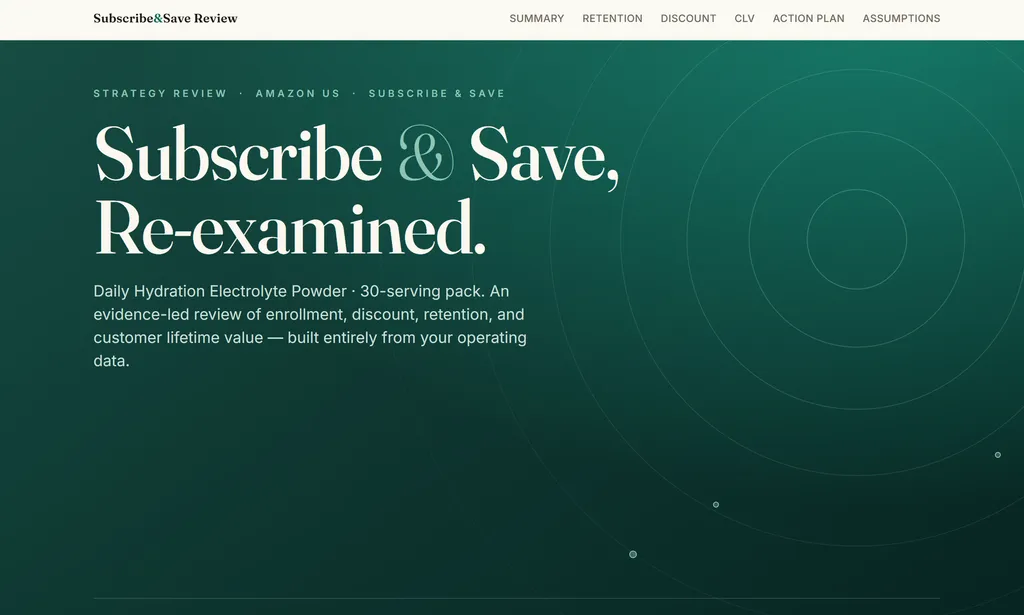 the demo of amazon subscribe & save skill