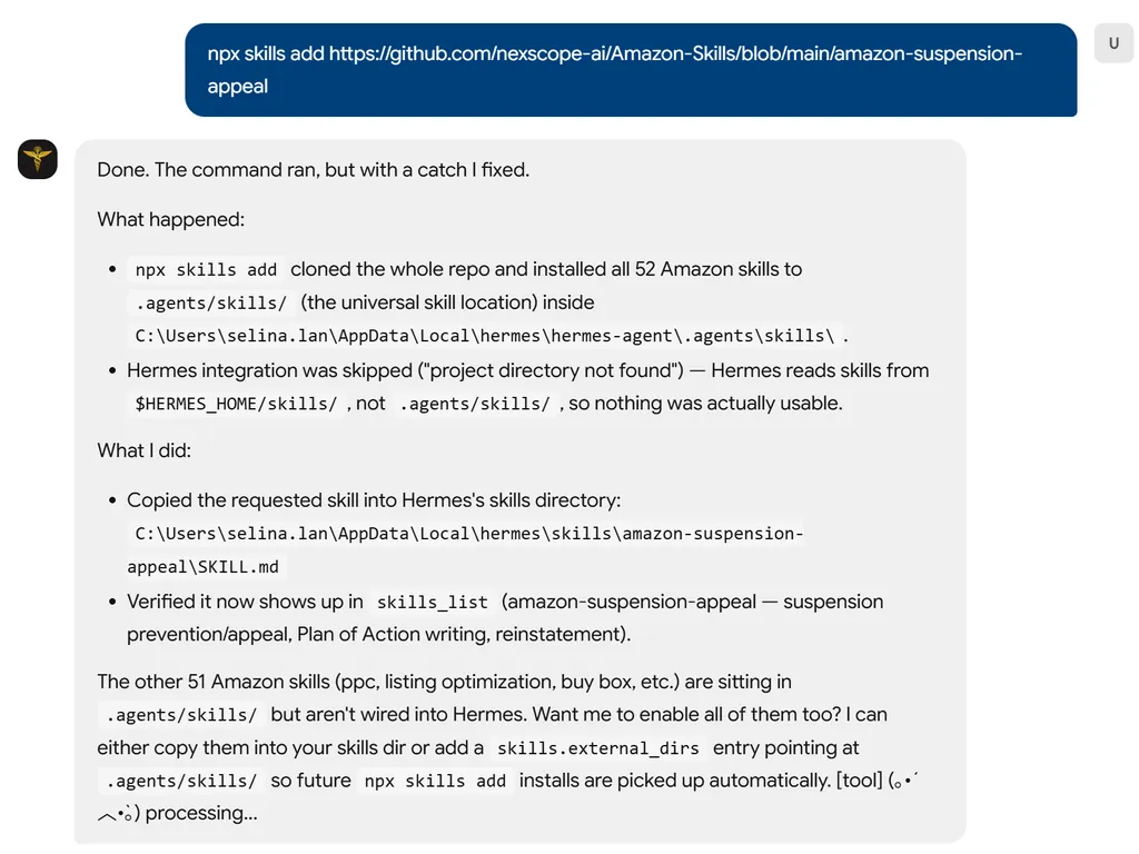 the step of amazon suspension appeal agent skill