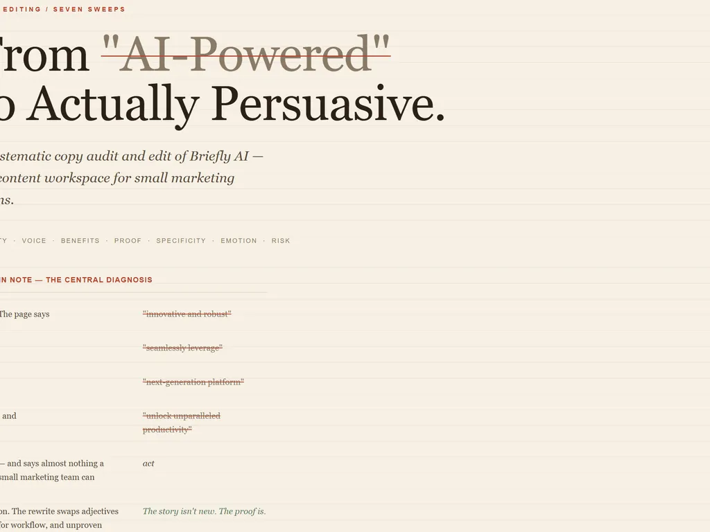 the step of copy editing agent skill
