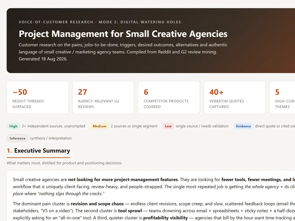 the step of Customer Research Skill
