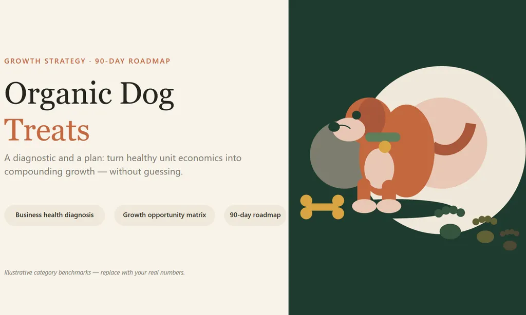 the demo of Ecommerce Growth Strategy Advisor