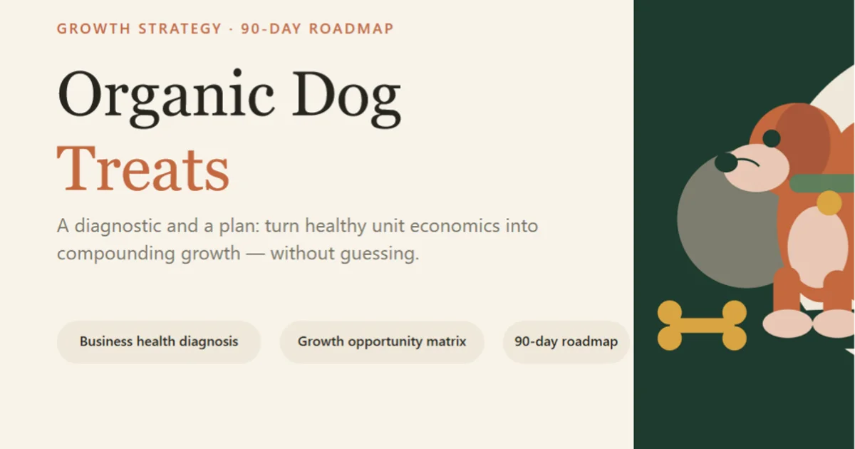 a simple demonstration of the third step in using Ecommerce Growth Strategy Advisor