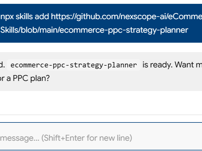 a simple demonstration of the first step in using Ecommerce PPC Strategy Planner
