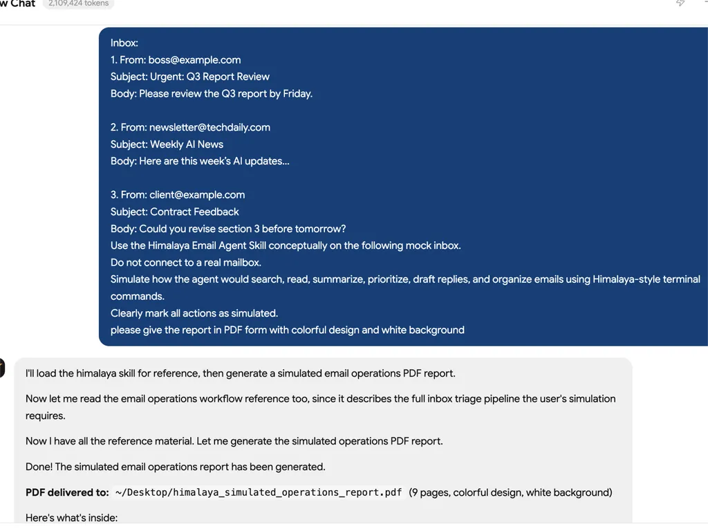 email task