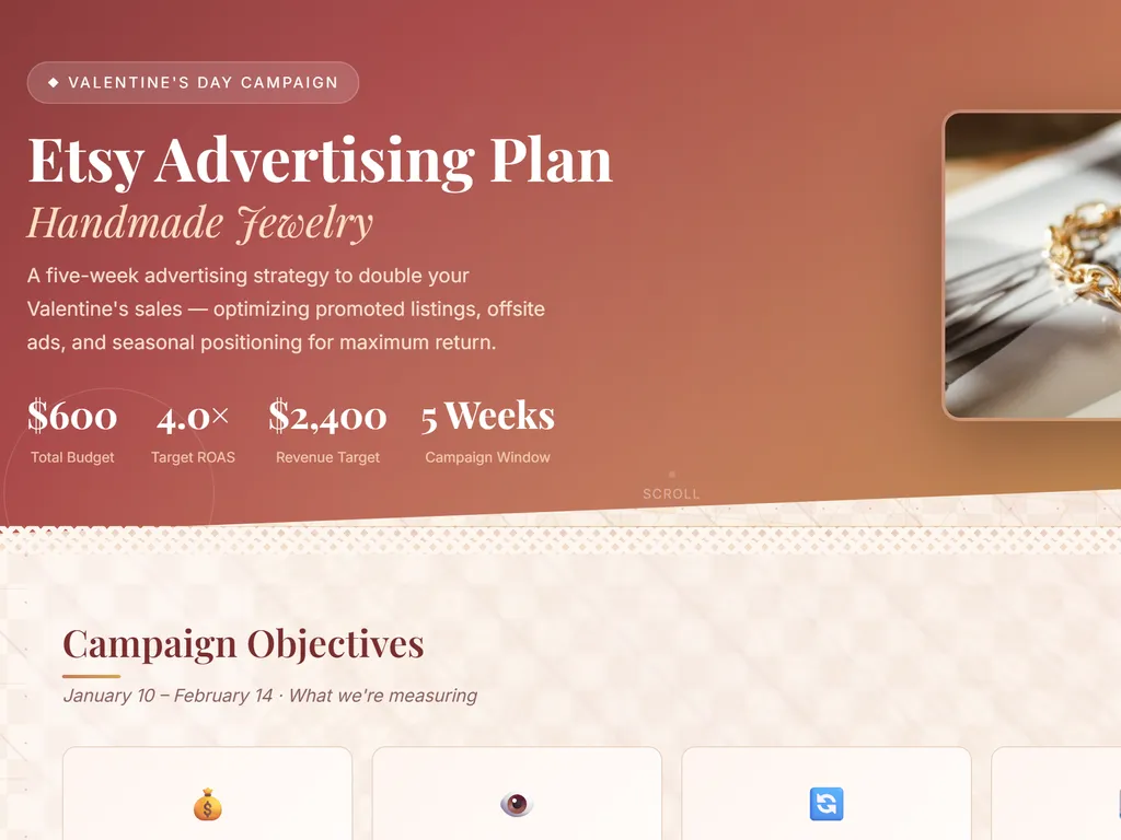 a simple demonstration of the third step in using Etsy Advertising Skill