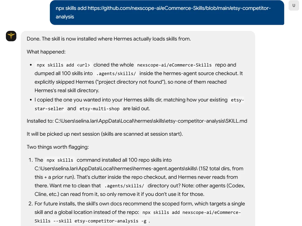 the step of etsy competitor analysis agent skill