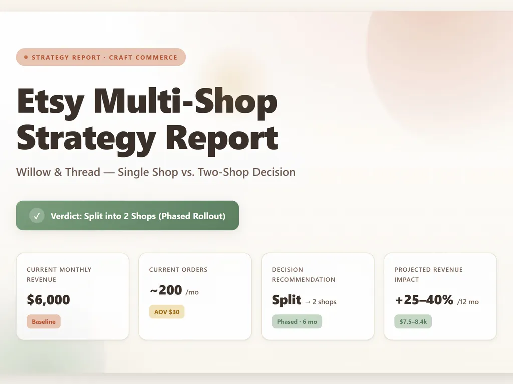 the step of etsy multi shop management skill