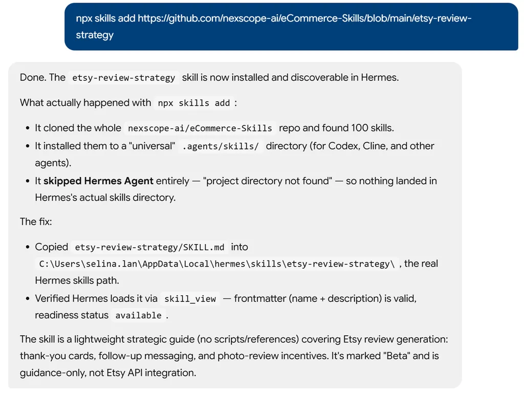 the step of etsy review strategy agent skill