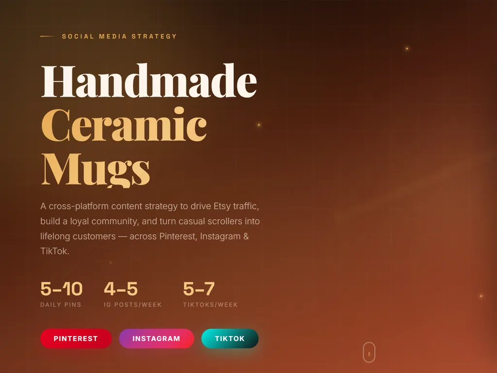 a simple demonstration of the third step in using Etsy Social Media Marketing Skill