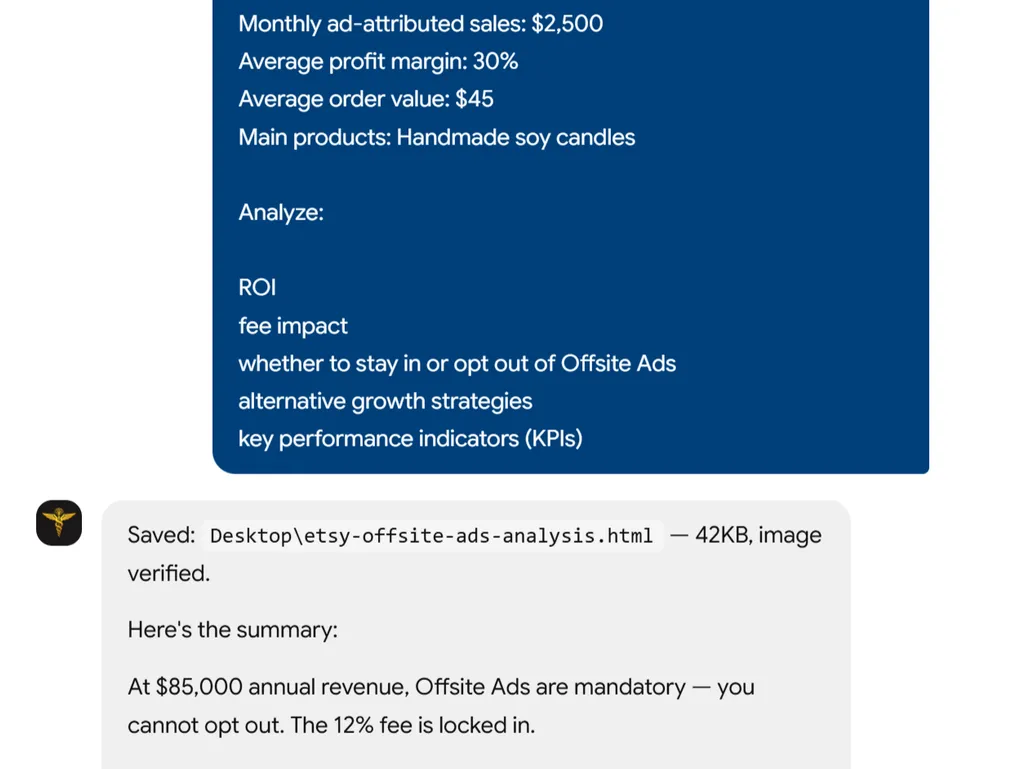 a simple demonstration of the second step in using Offsite Ads Skill