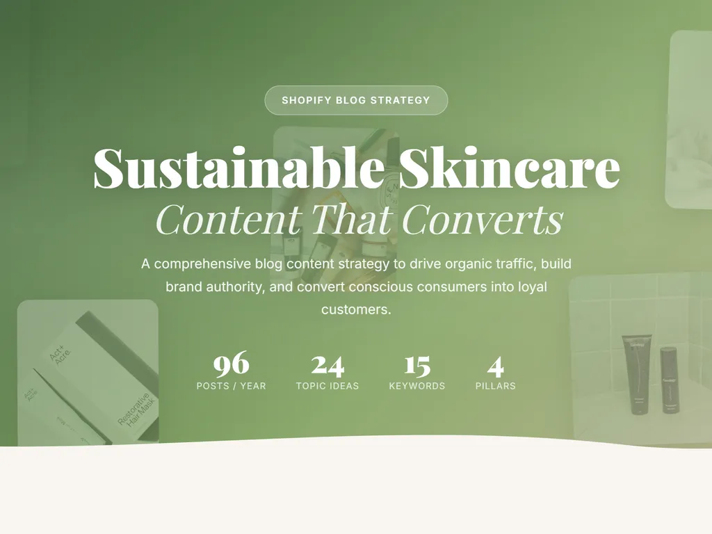 a simple demonstration of the third step in using Shopify Blog Strategy Skill