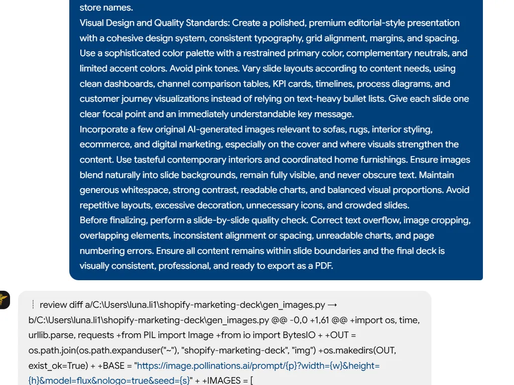 the second step of Shopify Marketing Agent Skill