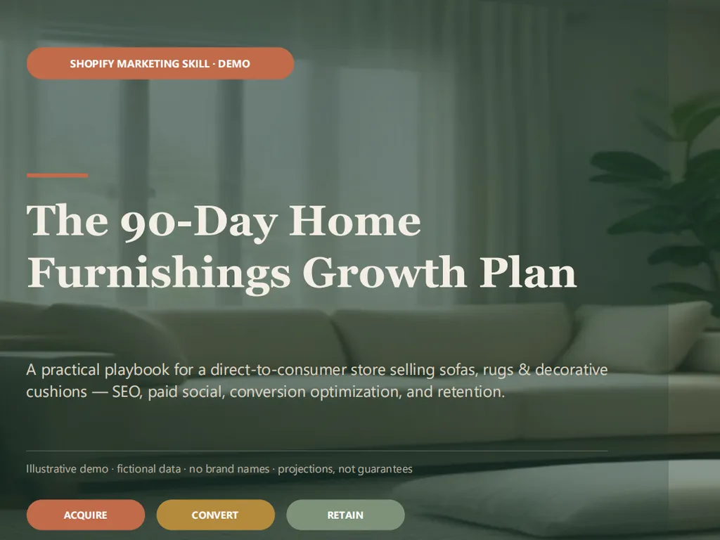 the third step of Shopify Marketing Agent Skill