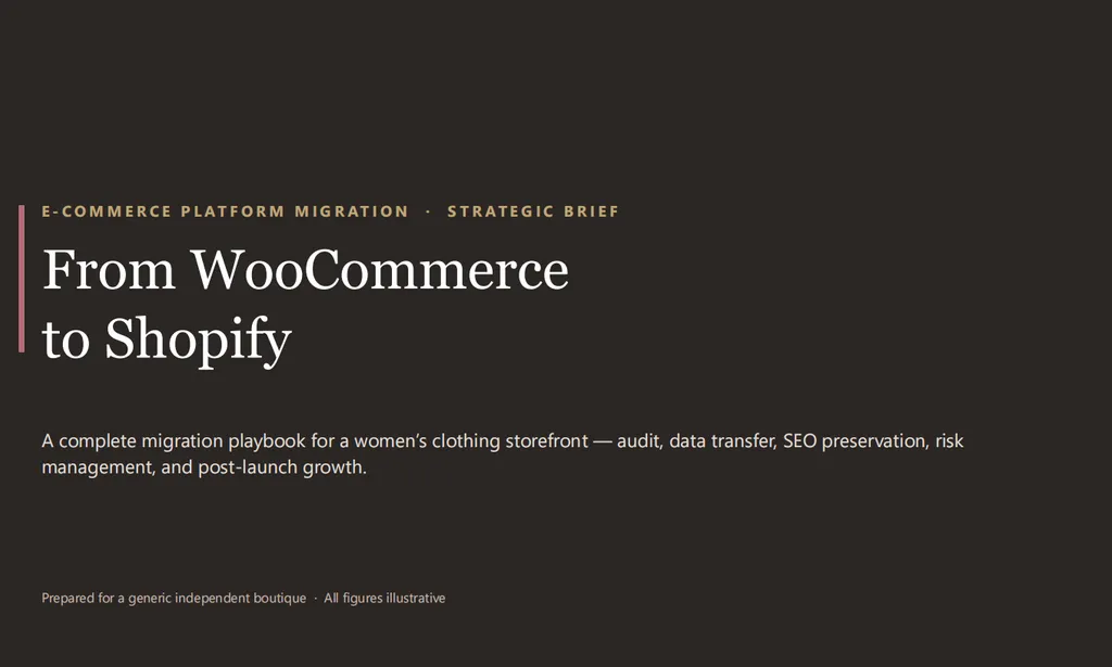 the demo of Shopify Migration Skill