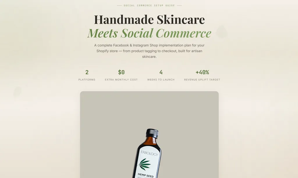 the demo of Social Commerce Setup Skill