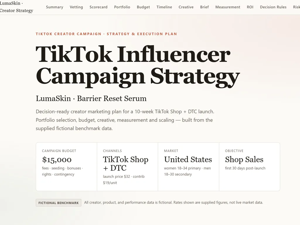 the step of tiktok influencer marketing agent skill