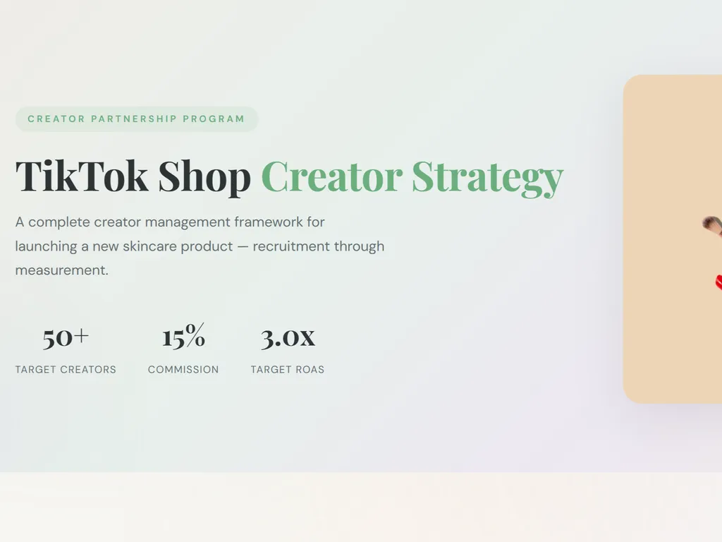 a simple demonstration of the third step in using TikTok Shop Creator Management Skill