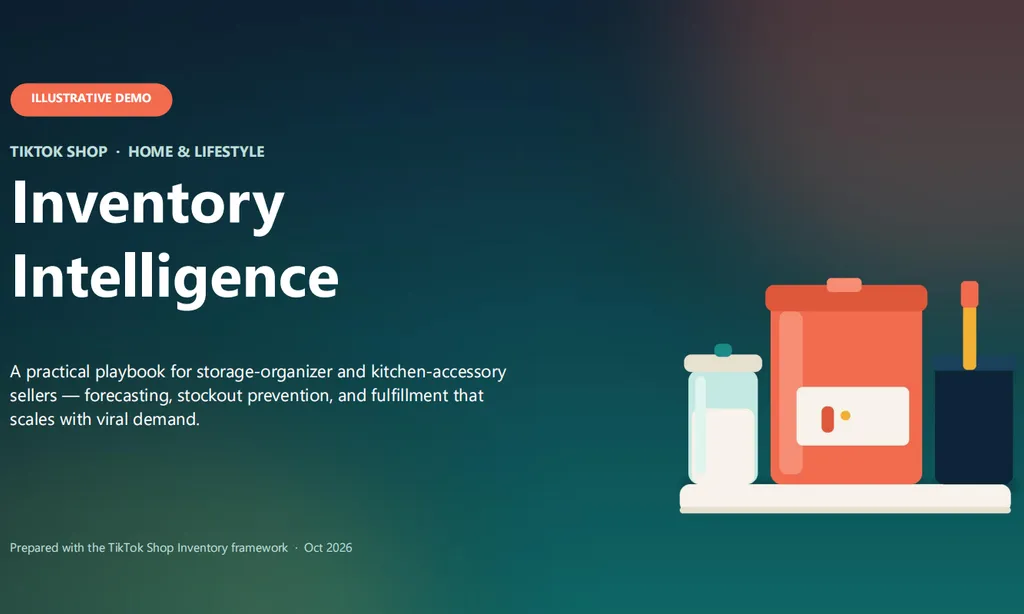 the demo of TikTok Shop Inventory Skill
