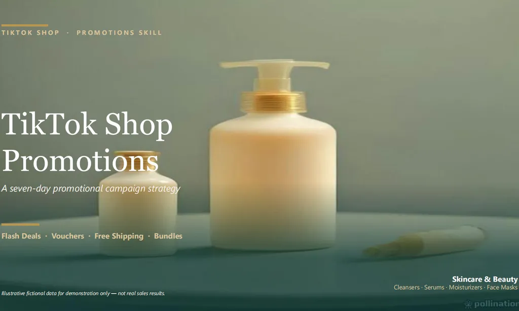 the demo of TikTok Shop Promotions Skill