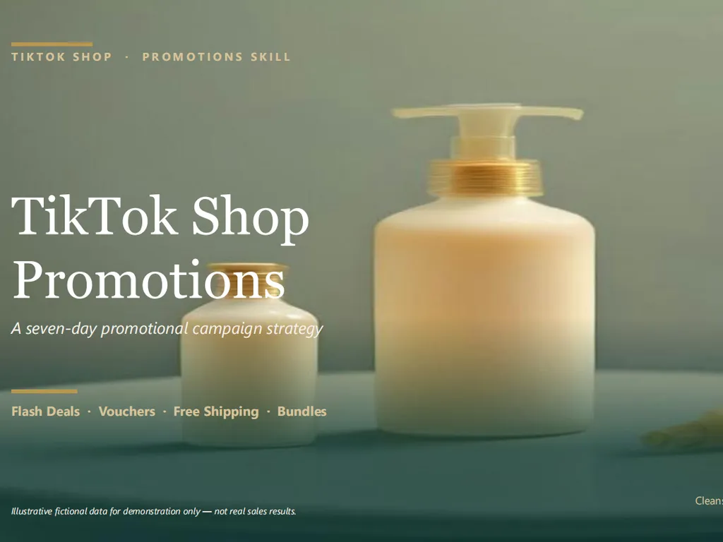 the third step of TikTok Shop Promotions Skill