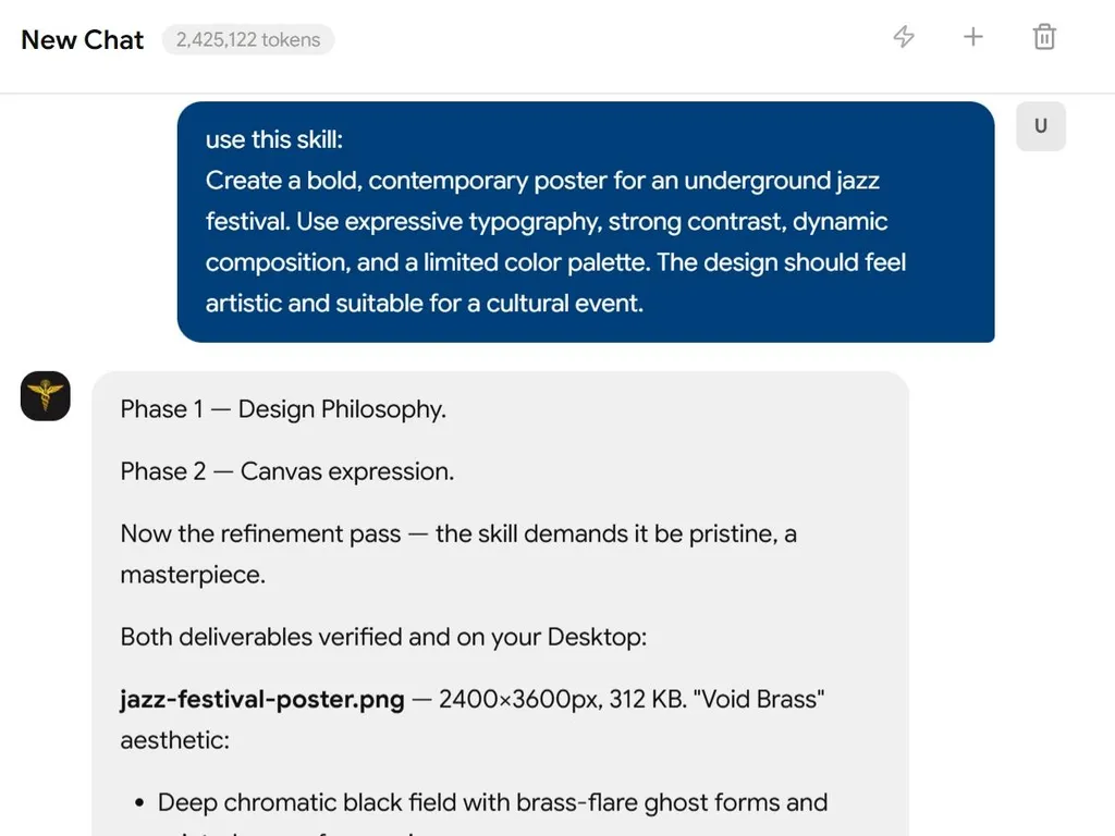 a simple demonstration of the second step in using Visual Design